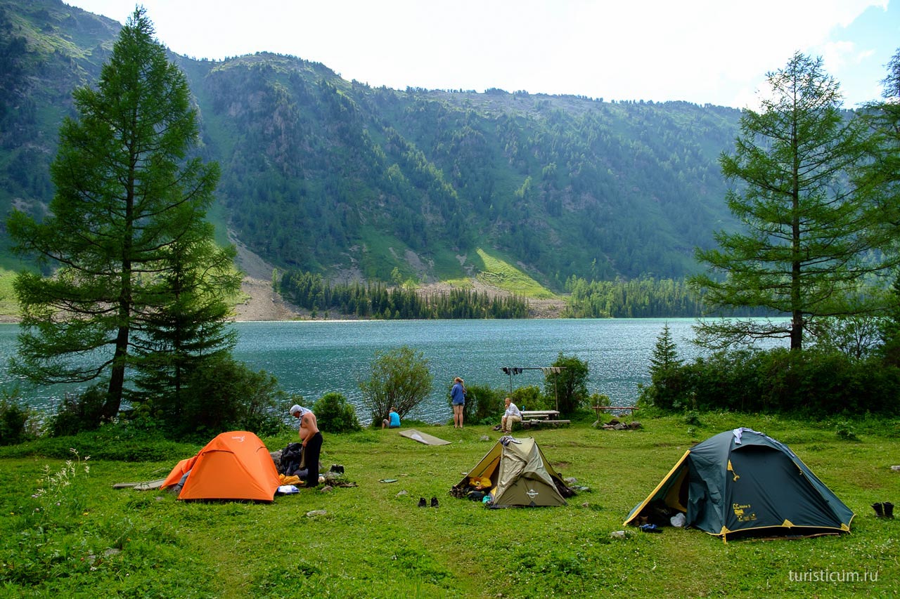 Мультинские озера палатки
